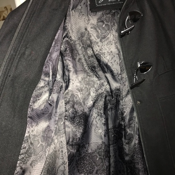 Guess Wool Pea coat Toggle Coat Sz M - Picture 10 of 11